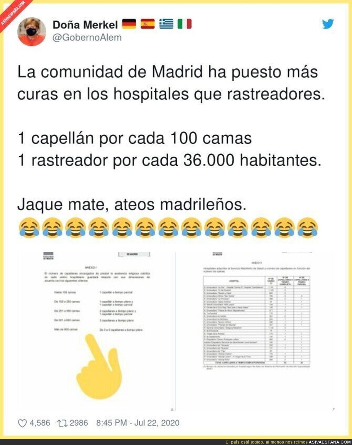 La presidenta de la Comunidad de Madrid da mucha vergüenza ajena