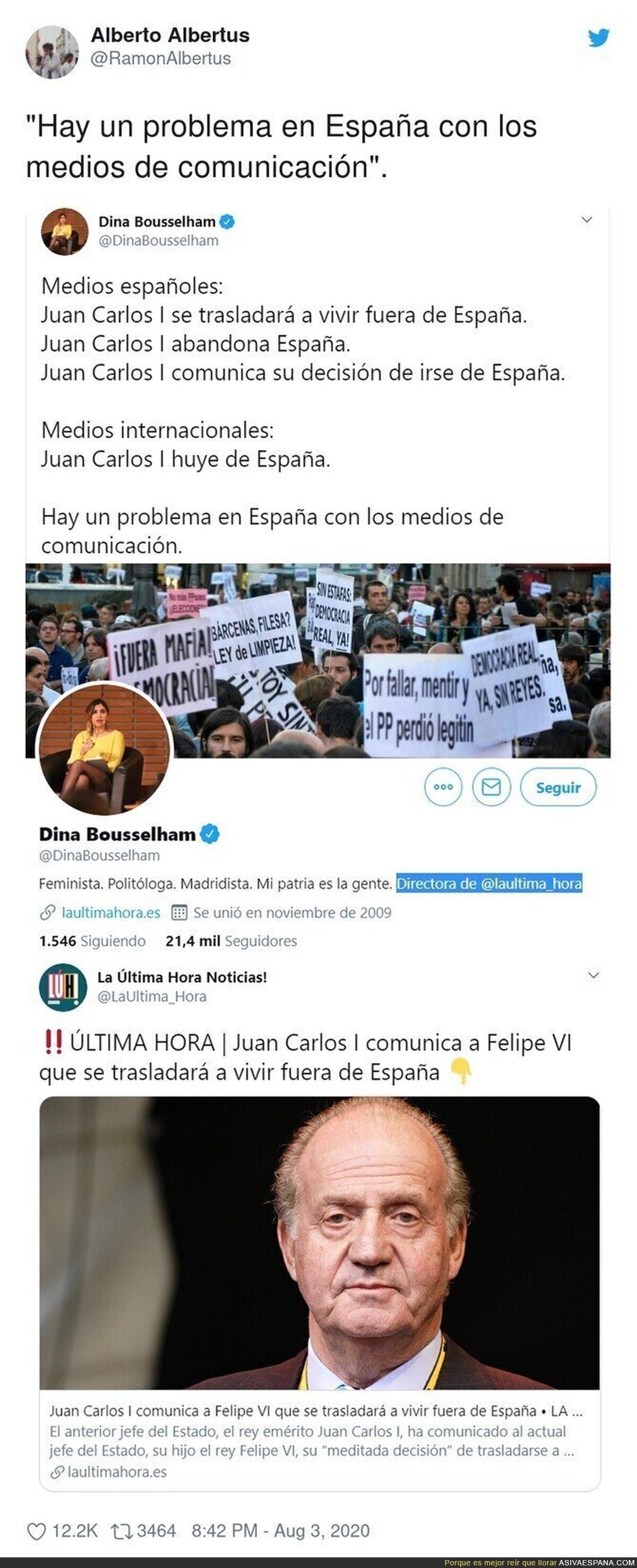 Dina Bousselham hace el ridículo tras intentar dar una lección hablando de los medios españoles