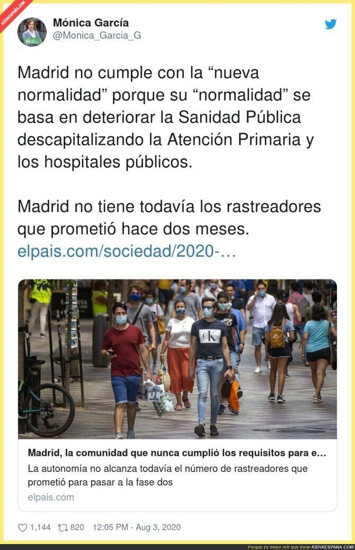 La tremenda gestión de Madrid