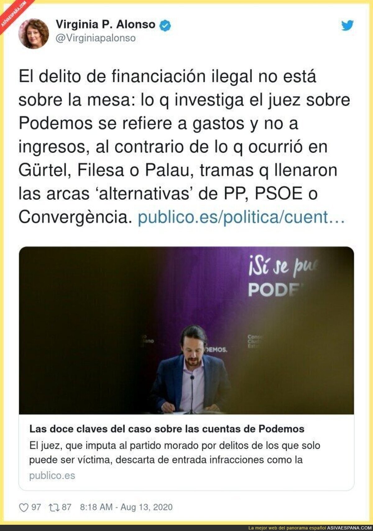 Lo que se busca en las cuentas de Podemos