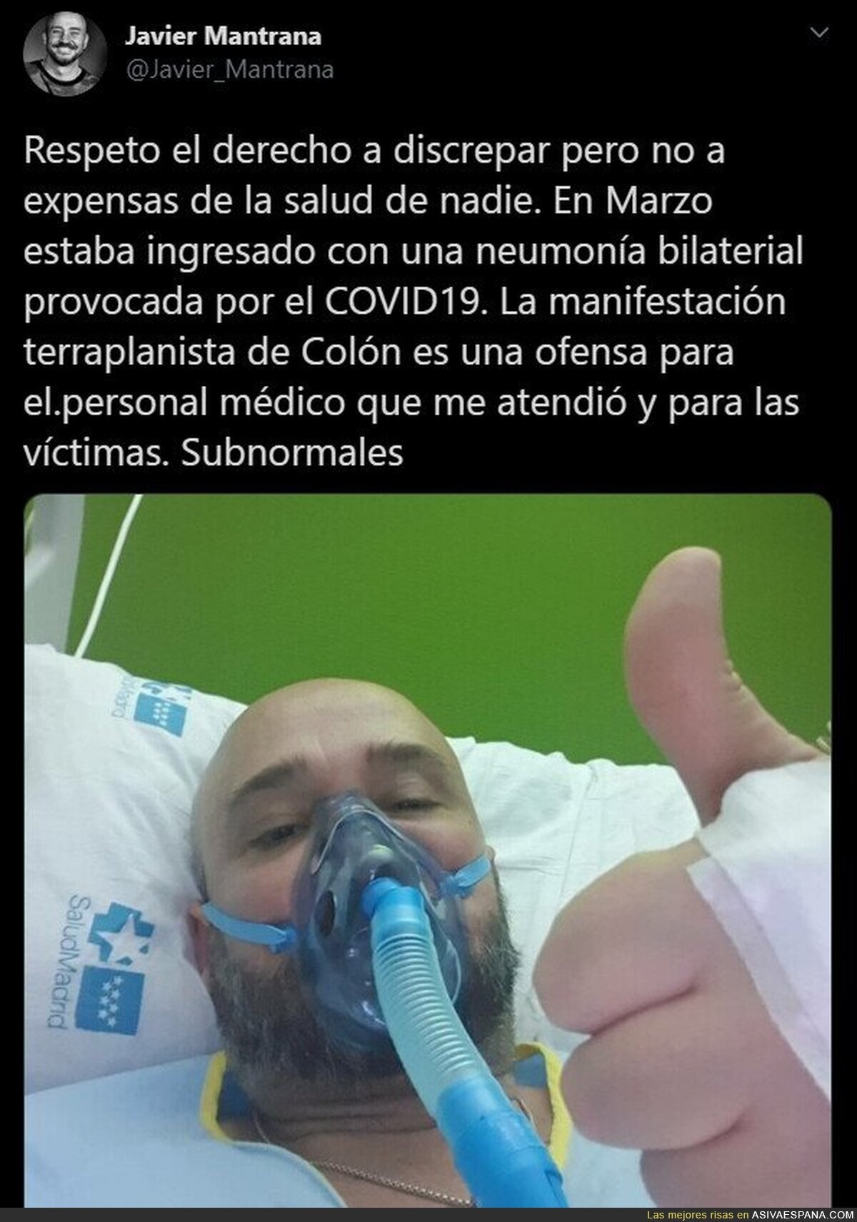 Hay mucho sinvergüenza suelto y sin respeto por la salud