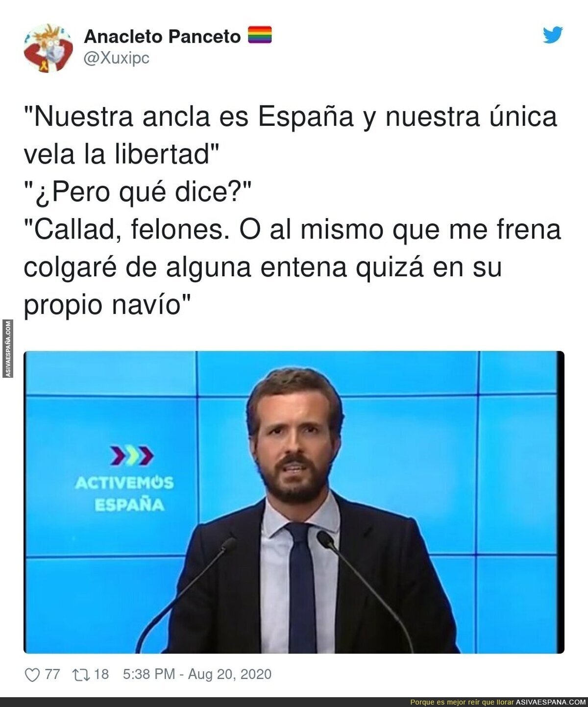 Anoche dieron Piratas del Caribe en Intereconomia