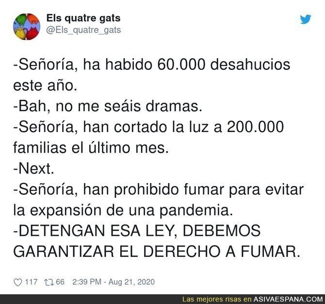 El derecho a fumar es fundamental