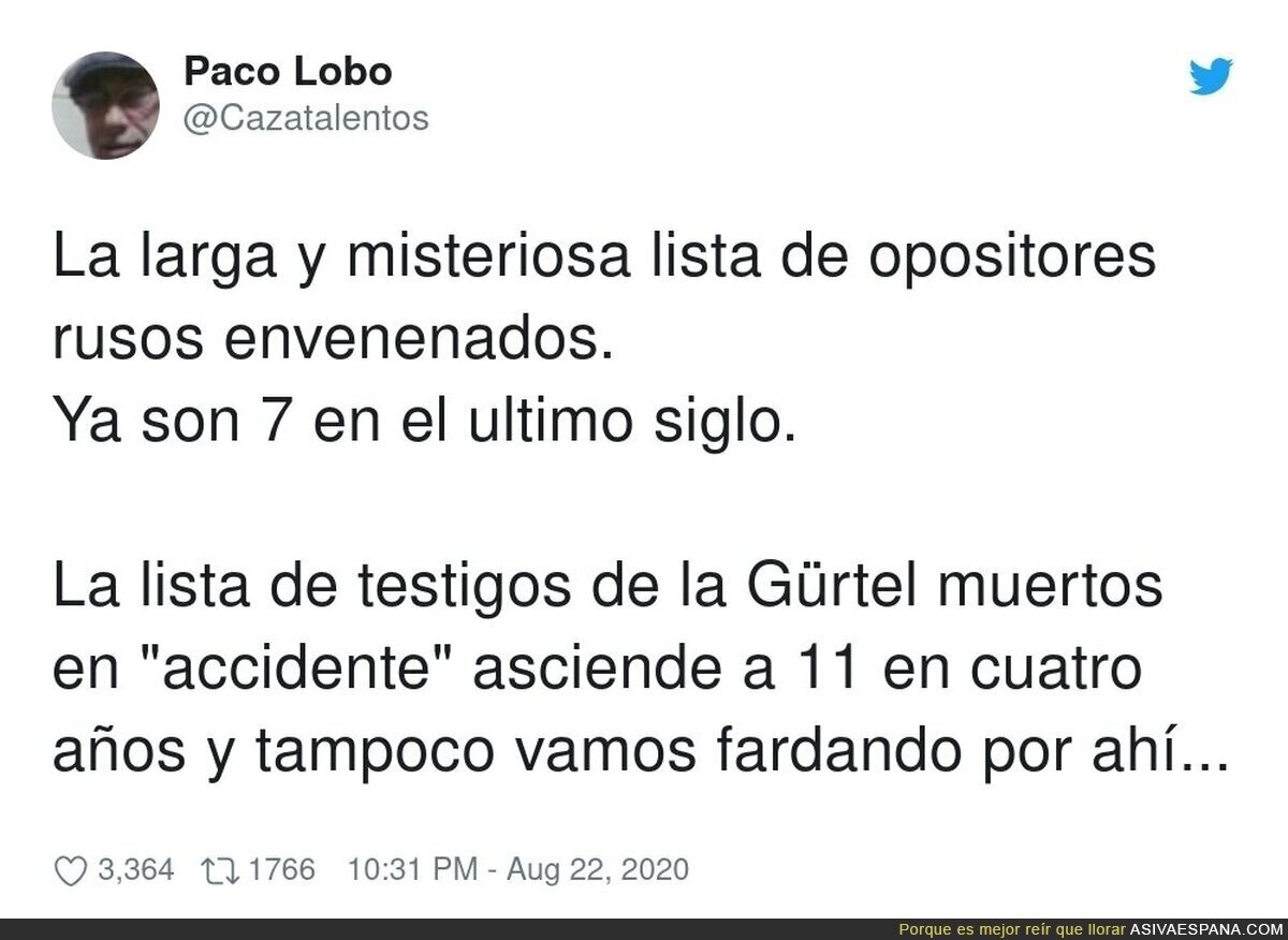 España no está para hablar de opositores rusos si aquí muere gente sospechosamente