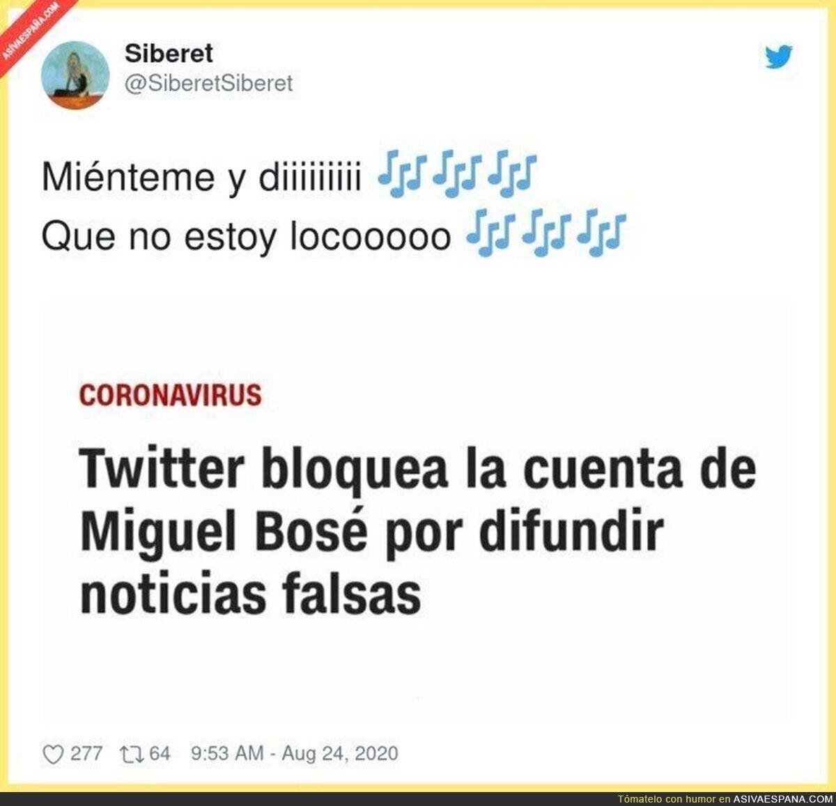 Twitter se cansa de Miguel Bosé