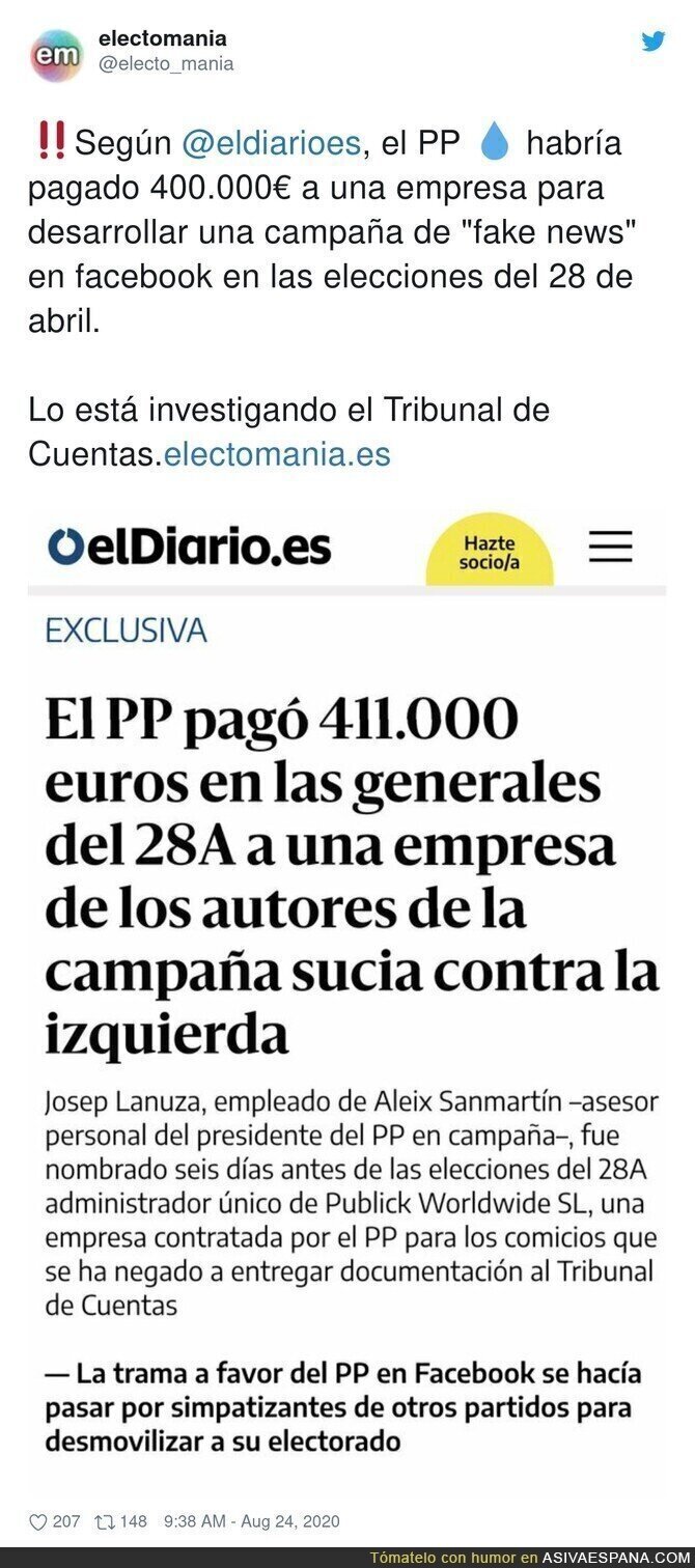 El PP metido en un lío de fake news