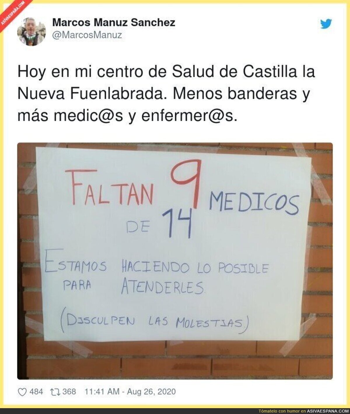 Preocupante situación en muchos centros de salud