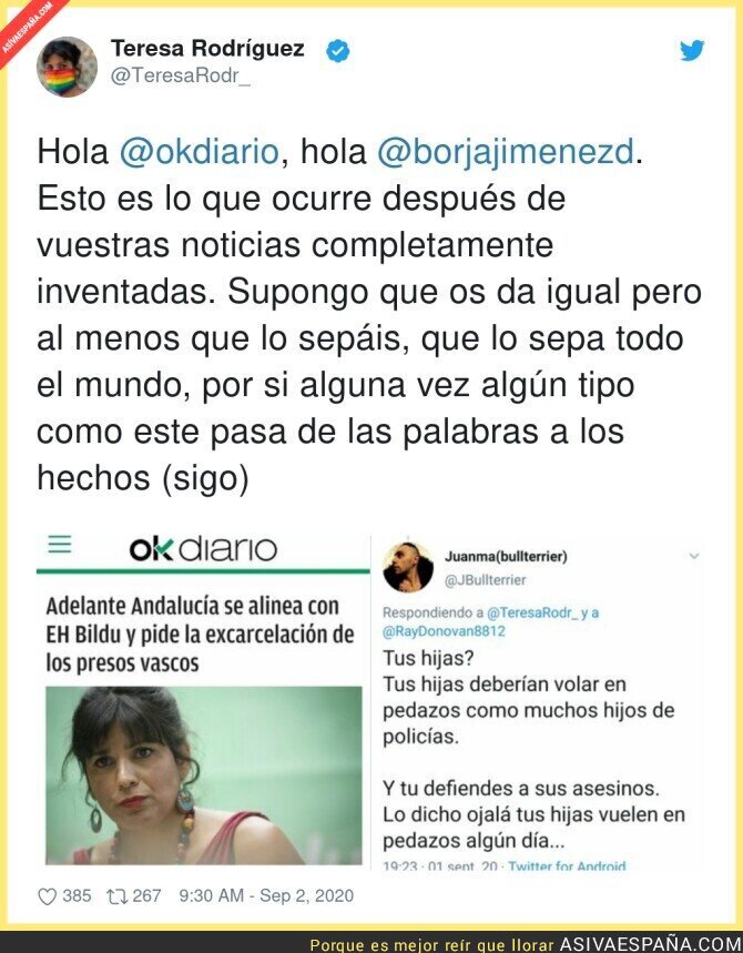 350600 - Lo que provoca OKDiario y sus noticias