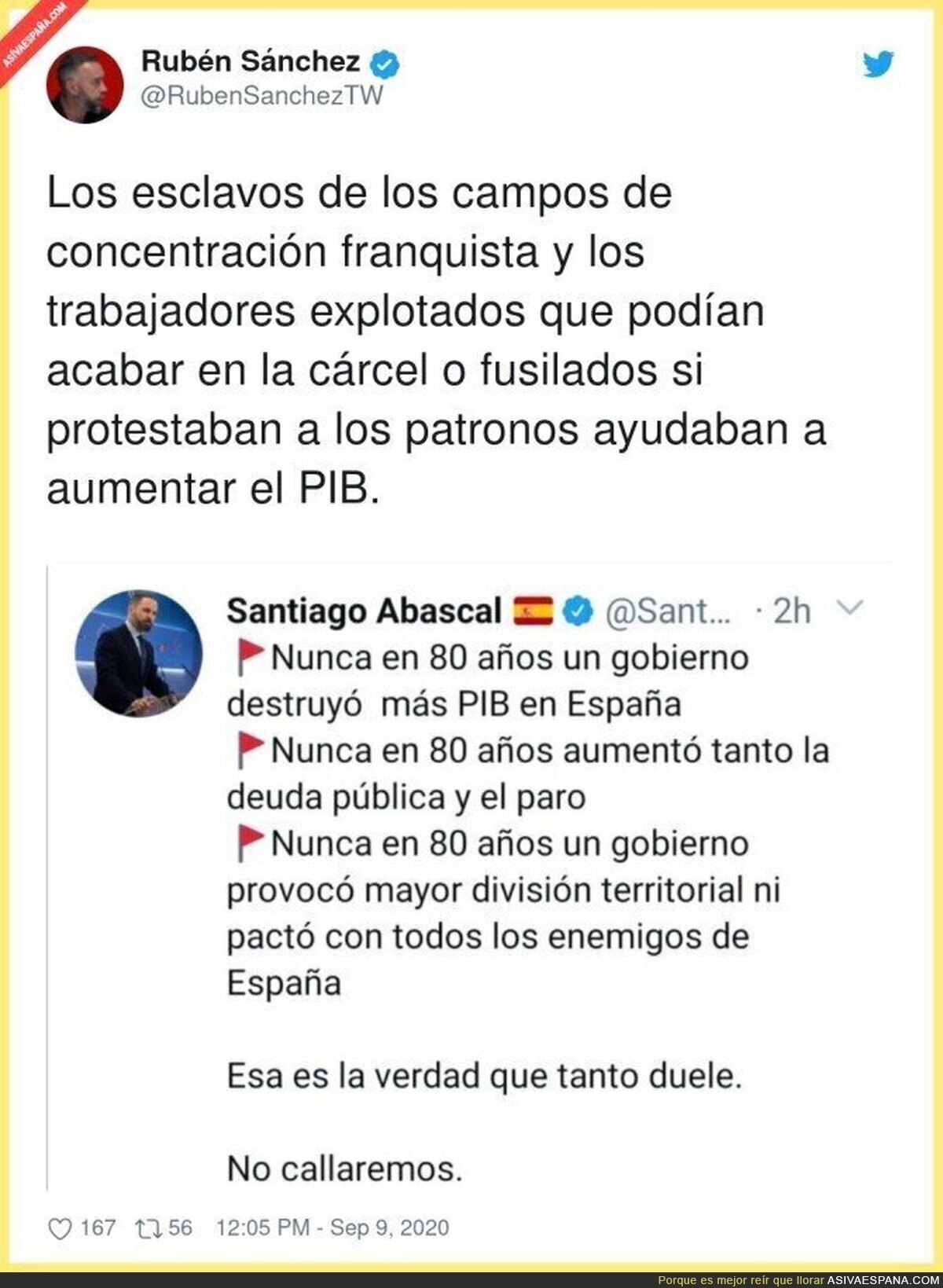 Santiago Abascal echa de menos ya sin disimular la época franquista
