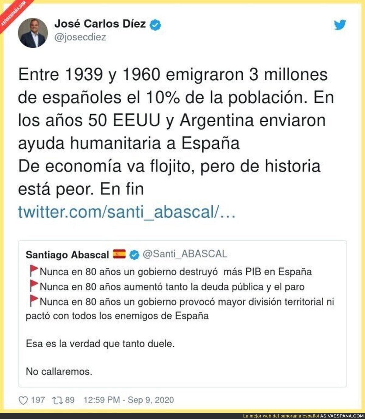 La infinita ignorancia de Santiago Abascal
