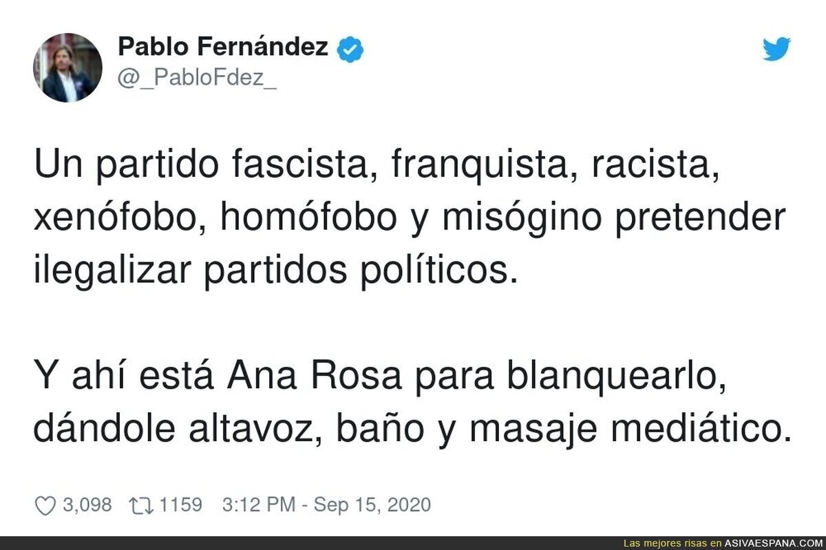 Ana Rosa Quintana hace tiempo que pegó el bandazo a la derecha pero con descaro y nada neutral