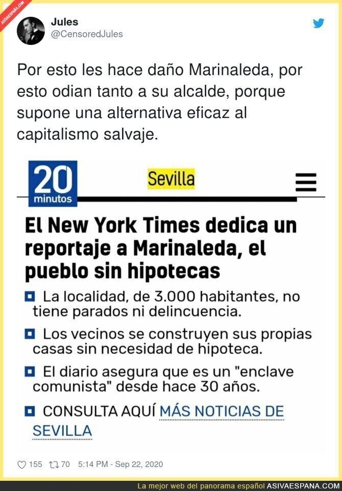 Marinaleda está en boca del mundo