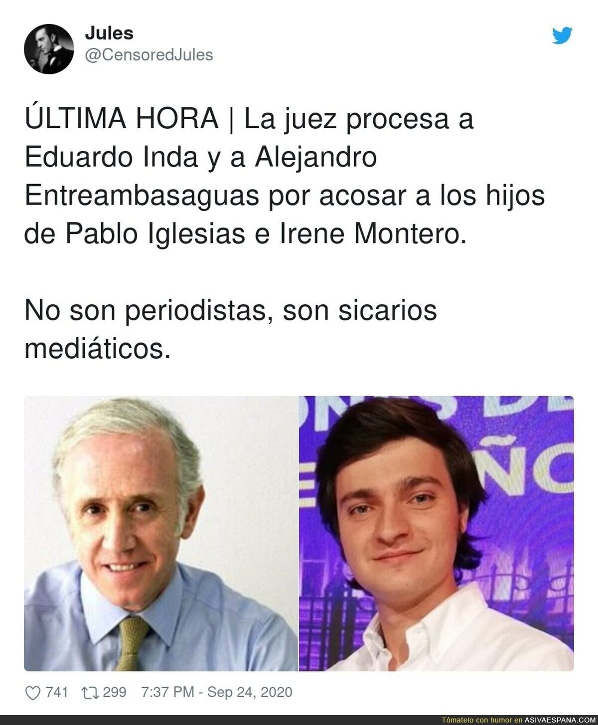 Menudo curriculum se le está quedando a Eduardo Inda