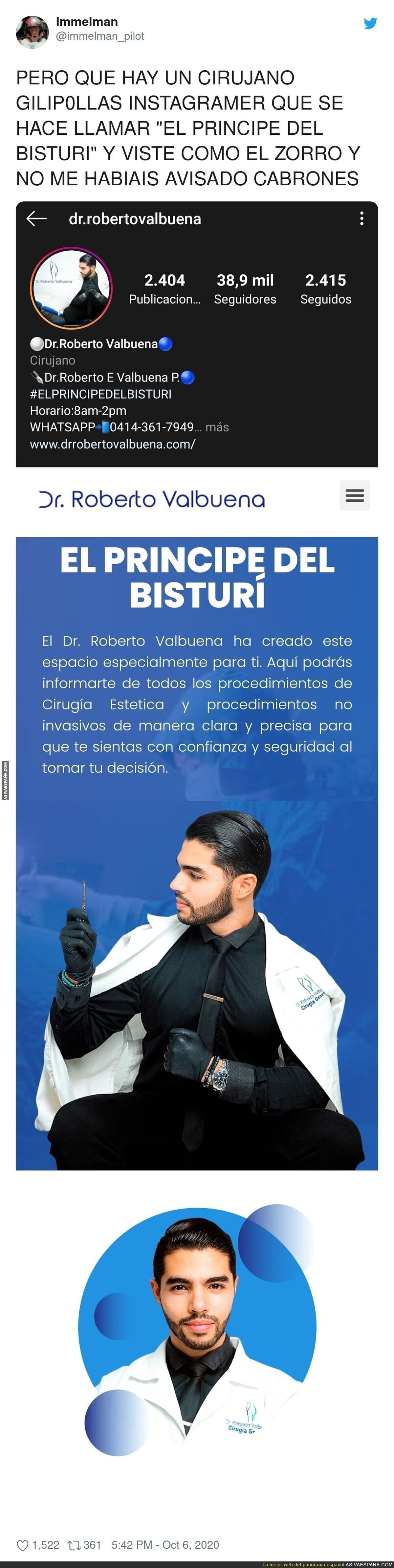 El doctor Riviera parece mucho m&aacute;s fiable