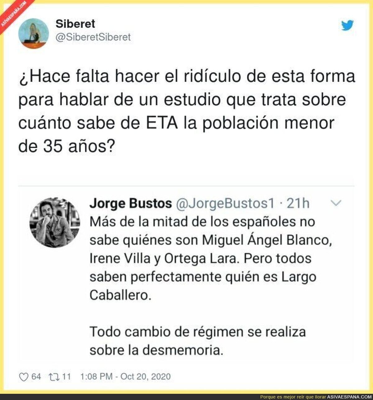 Jorge Bustos no puede parar