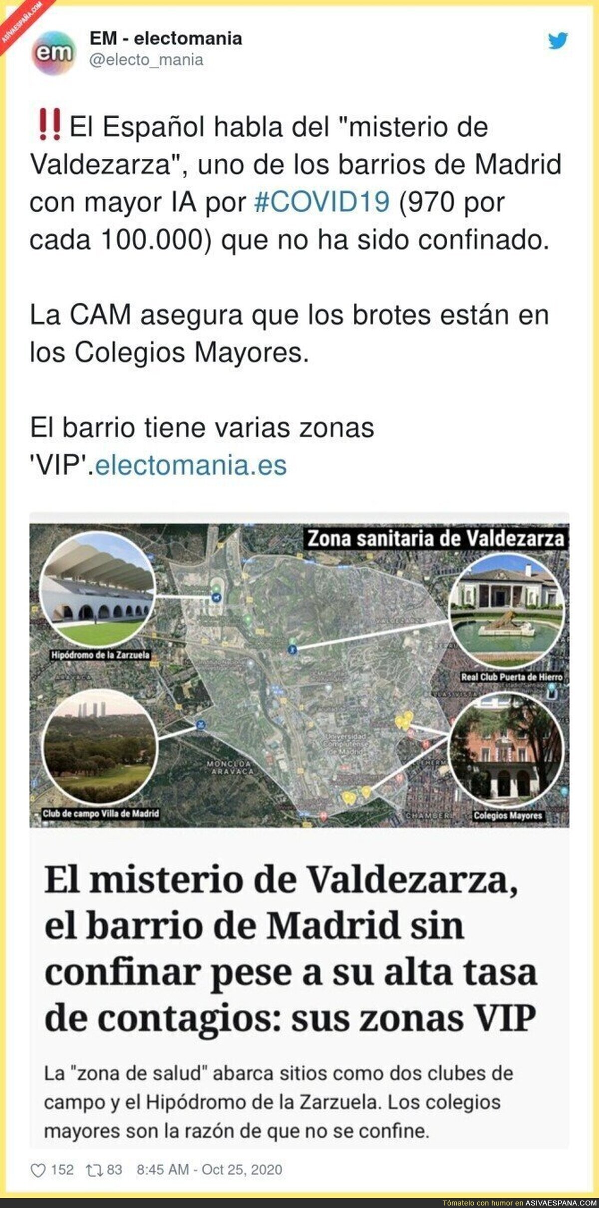 Muy curiosa la zona de Valdezarza en Madrid