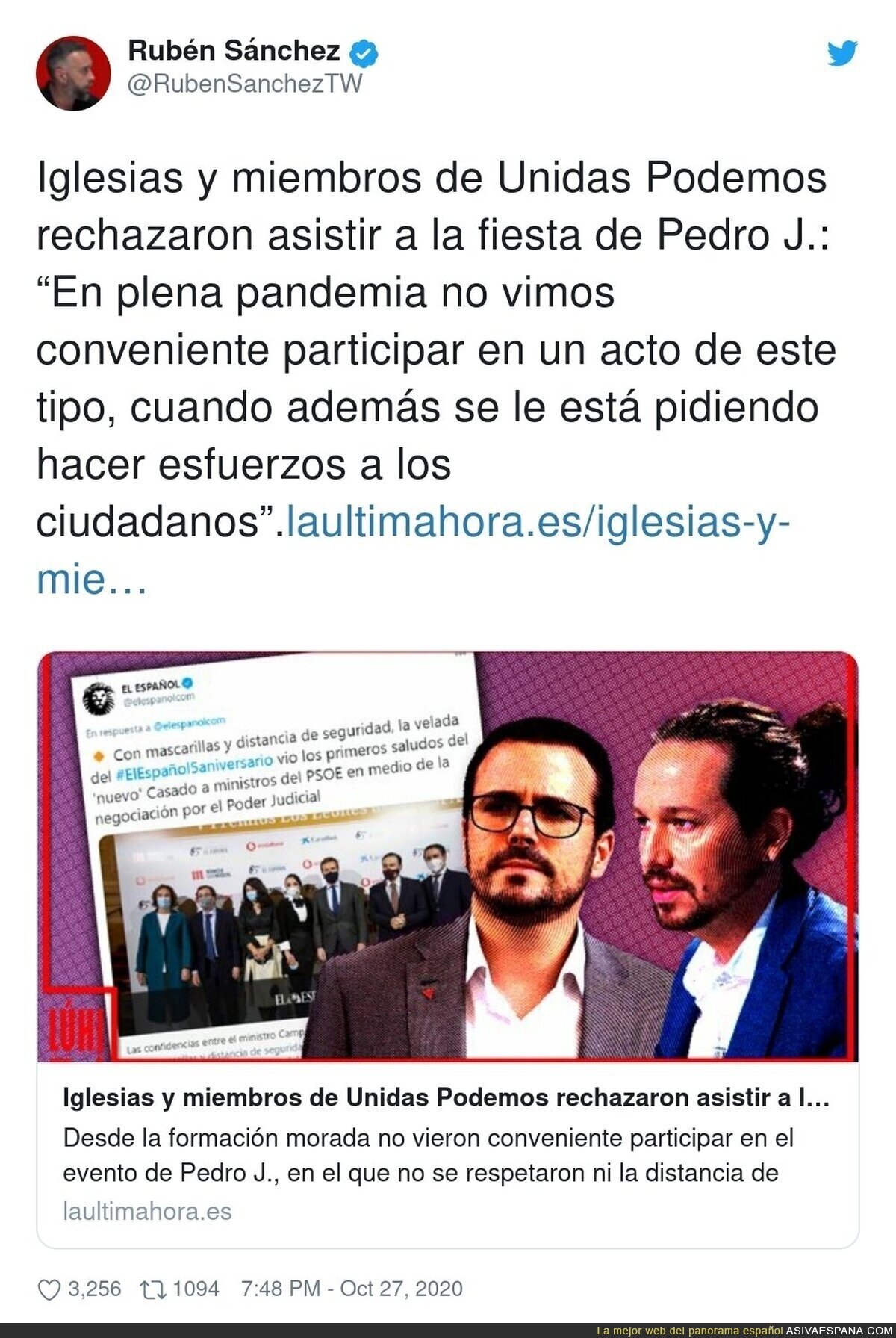 Unidas Podemos si tiene responsabilidad