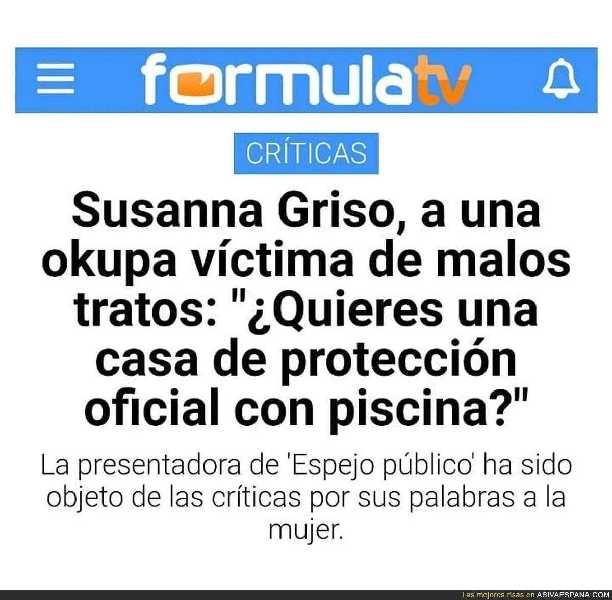 La edad de oro del periodismo, humillar a una maltratada