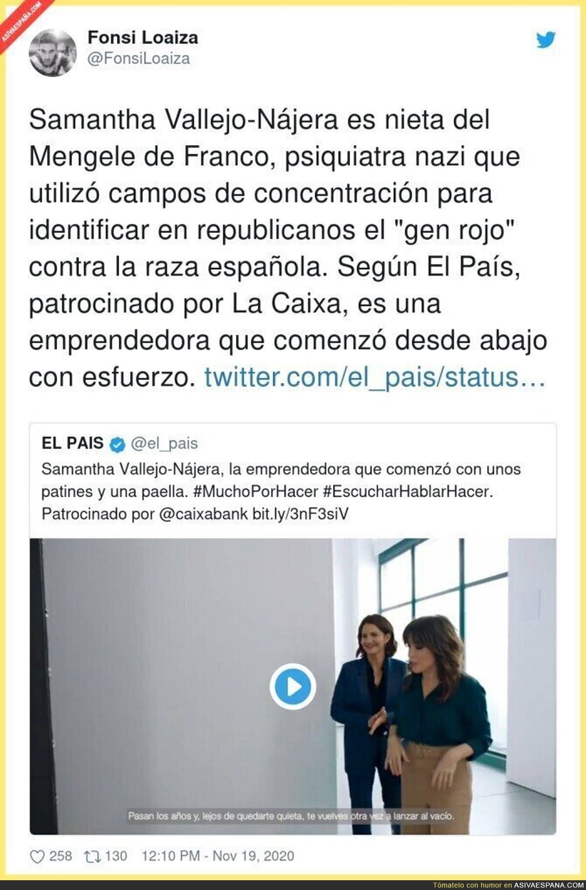 Los emprendedores que patrocina Caixabank y publicitados en 'El País'