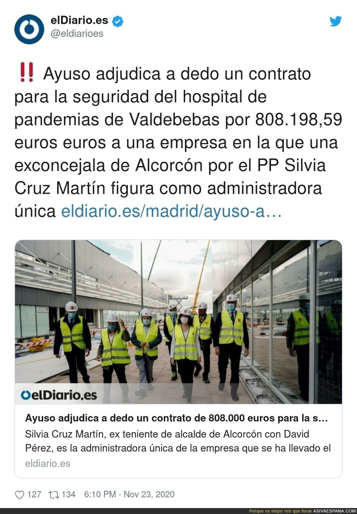 Sigue el escándalo del hospital pandémico 