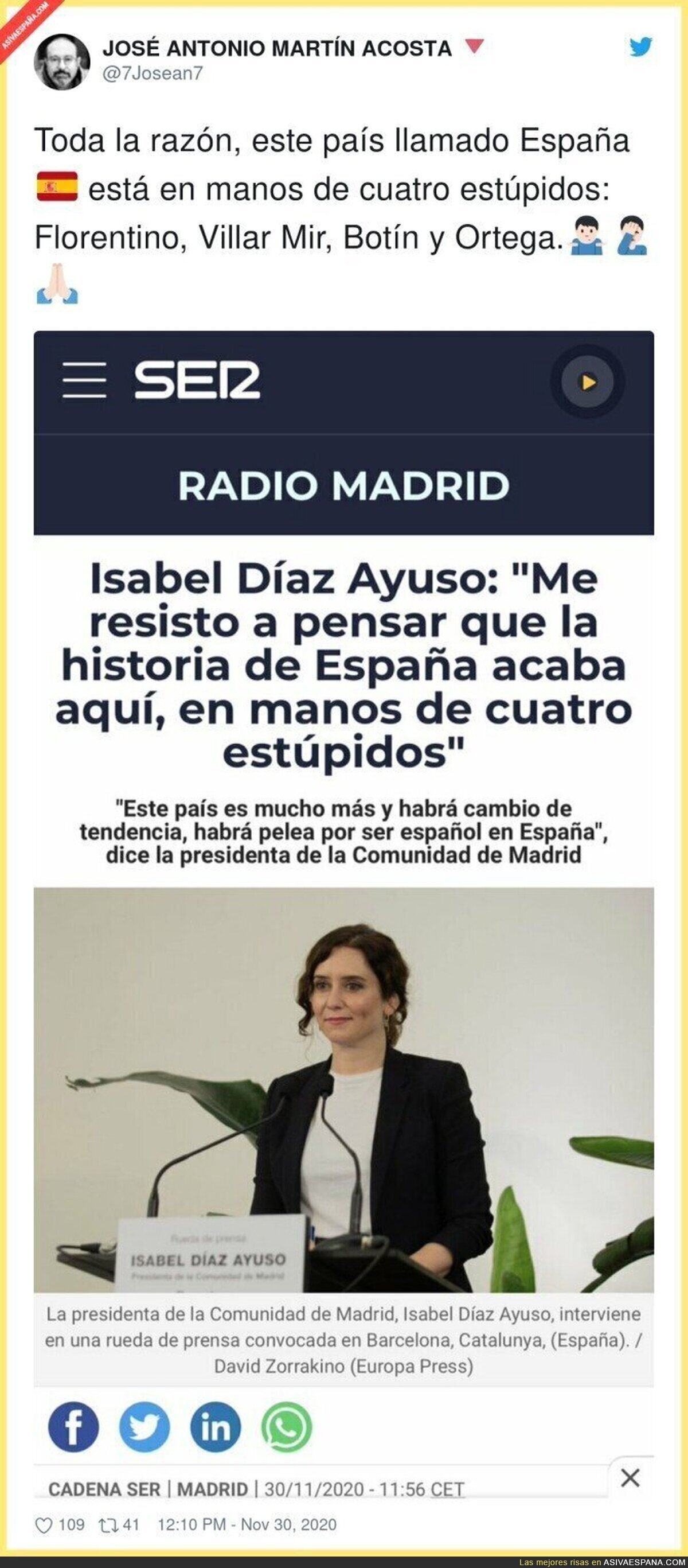 Isabel sobre la historia de España