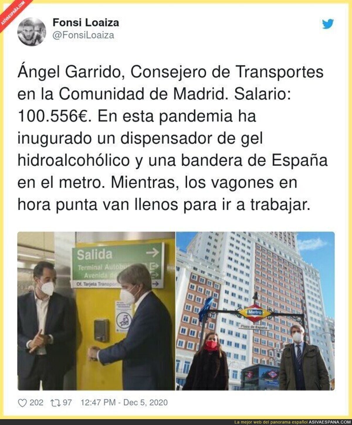 Menudo añito lleva Ángel Garrido