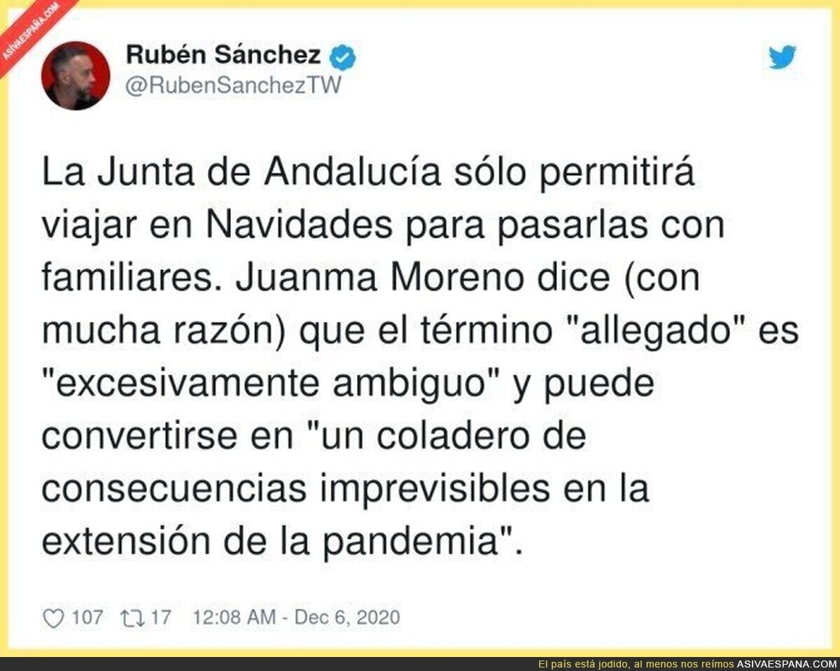 La Junta de Andalucía pone un poco de cordura en Navidad