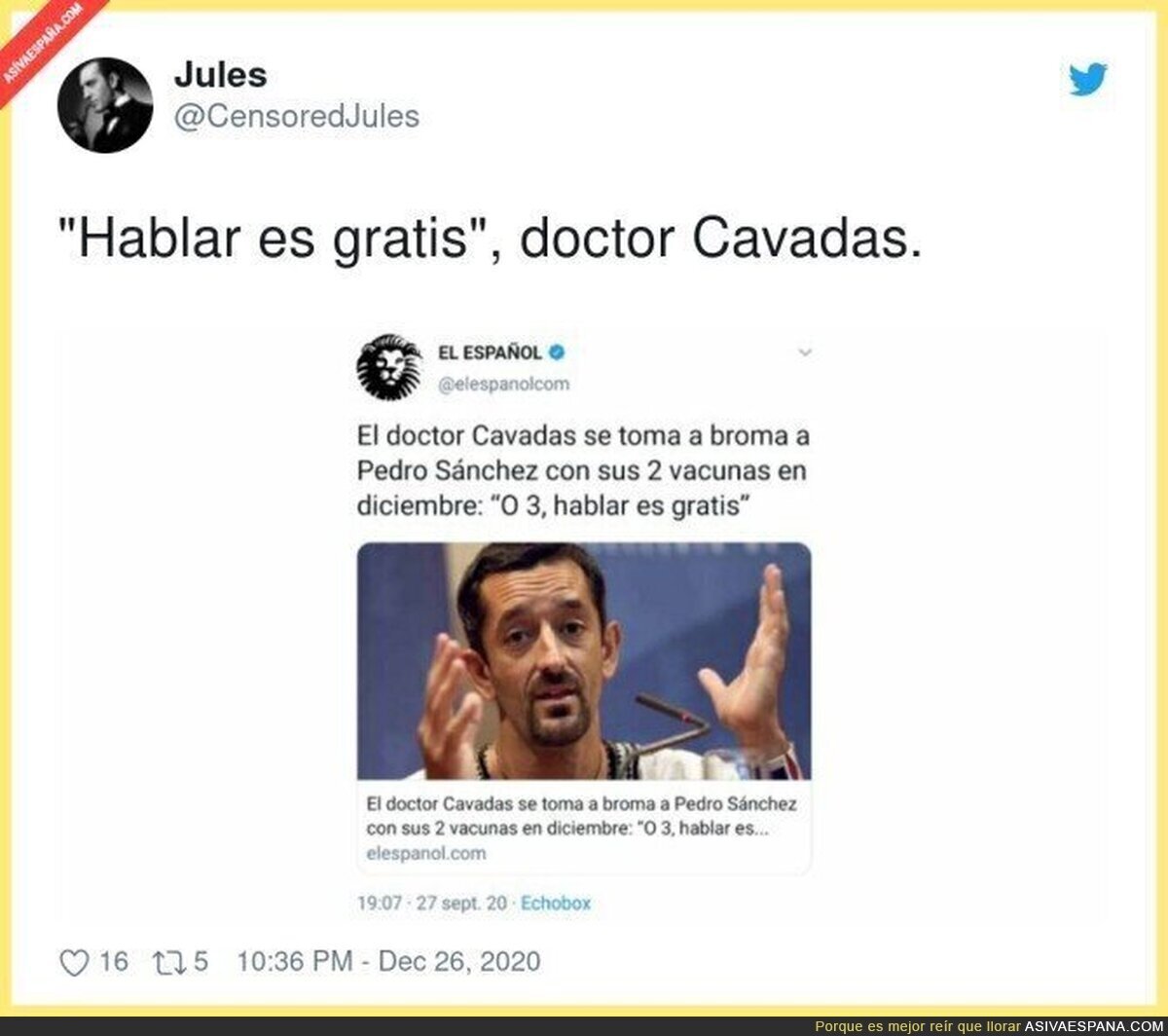 El gran Doctor Cavadas...