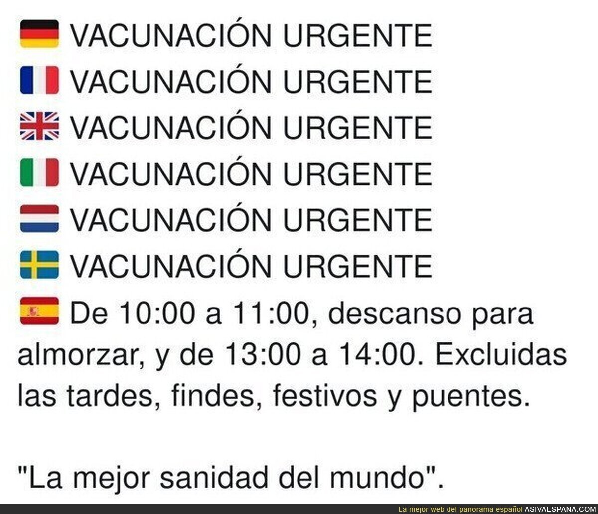 Simplemente España en época de vacunación de COVID19