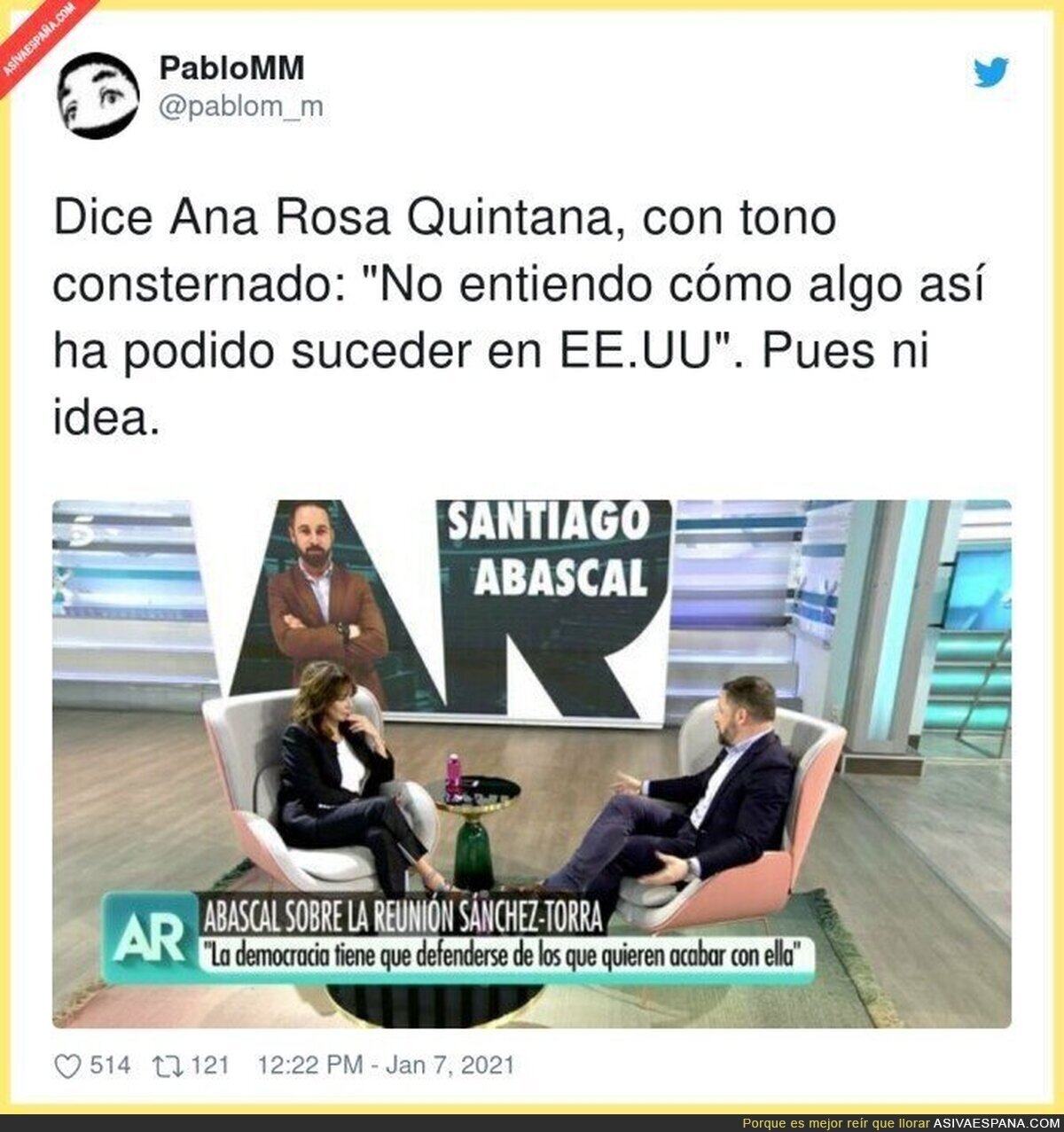 Ana Rosa es cómplice