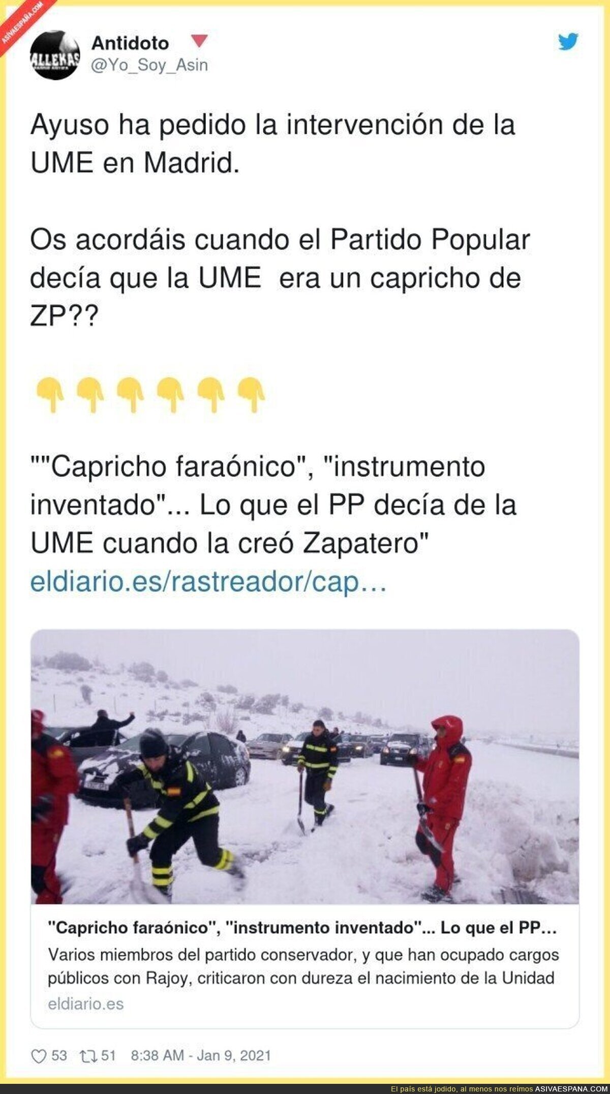 Los caprichos de Zapatero si salvan vidas
