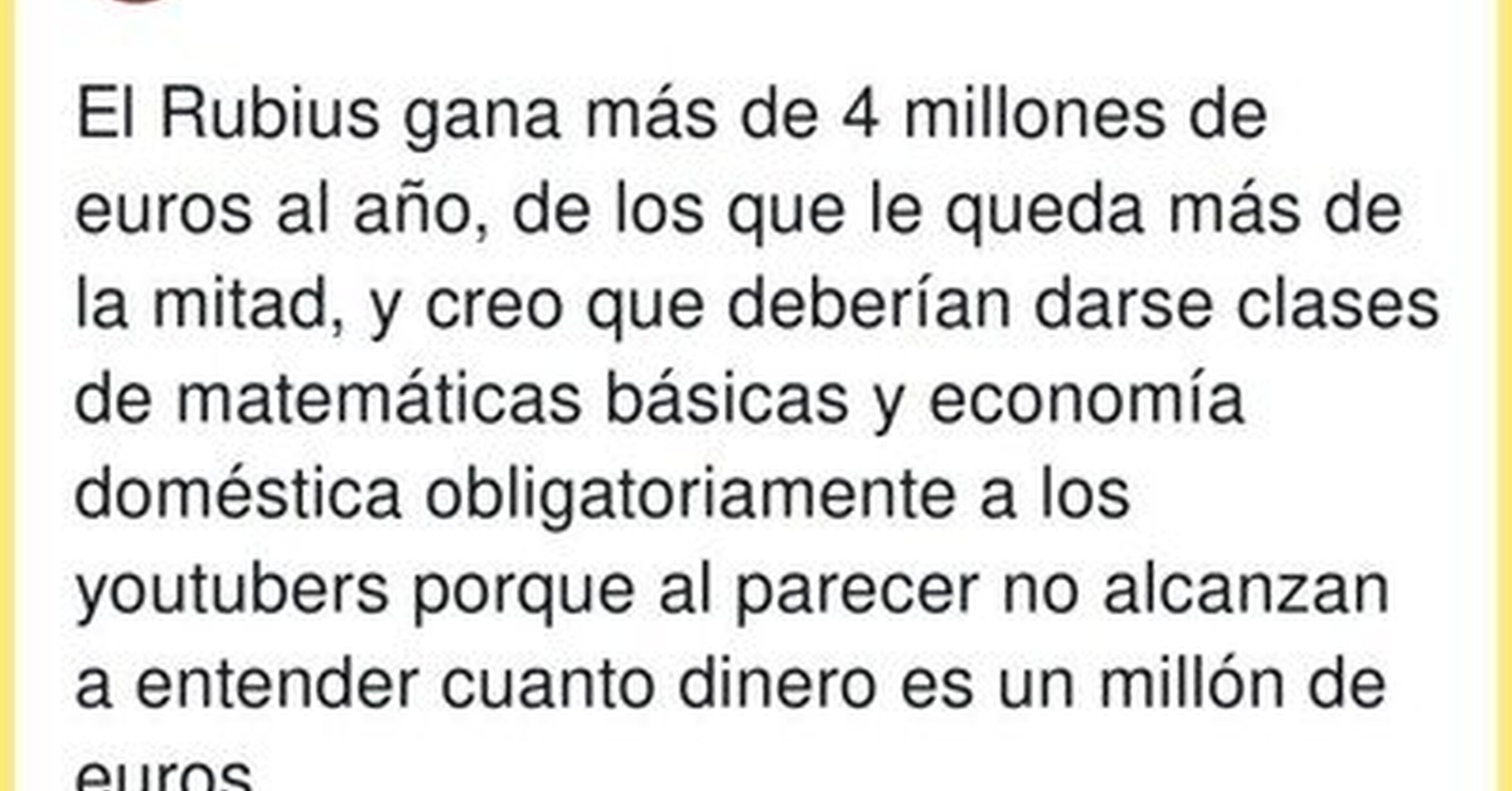 [ ASÍ VA ESPAÑA ] Estamos poco concienciados de cuánto es un simple millón de euros y cuantos