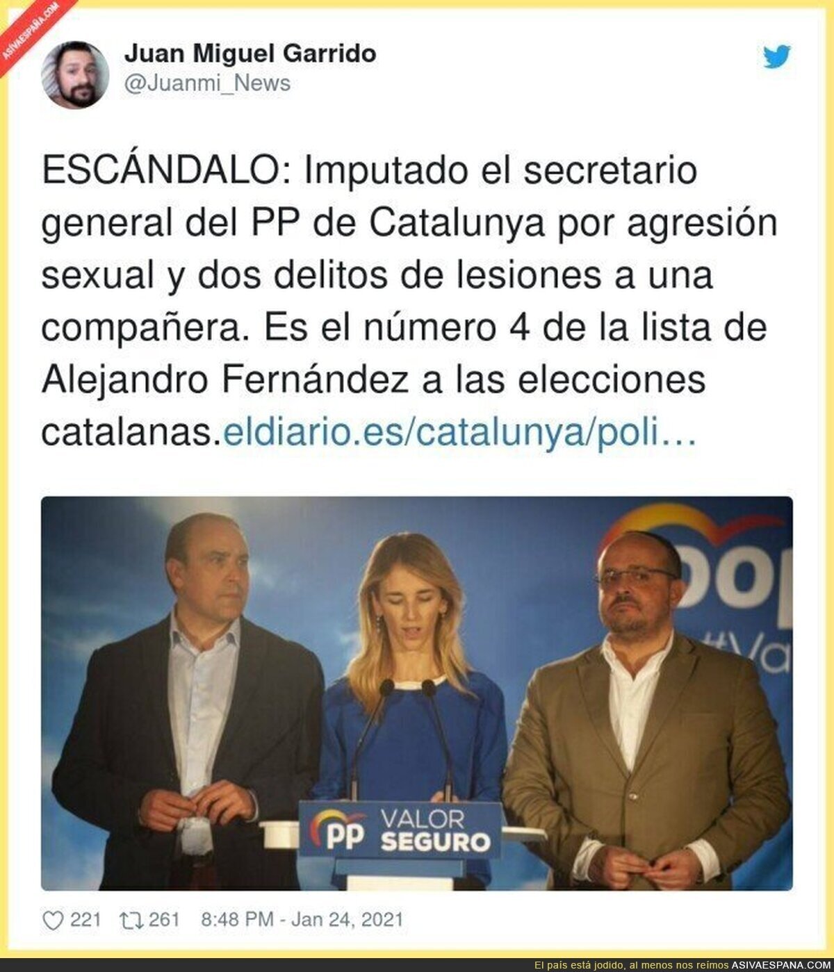 Muy grave lo del PP en Catalunya