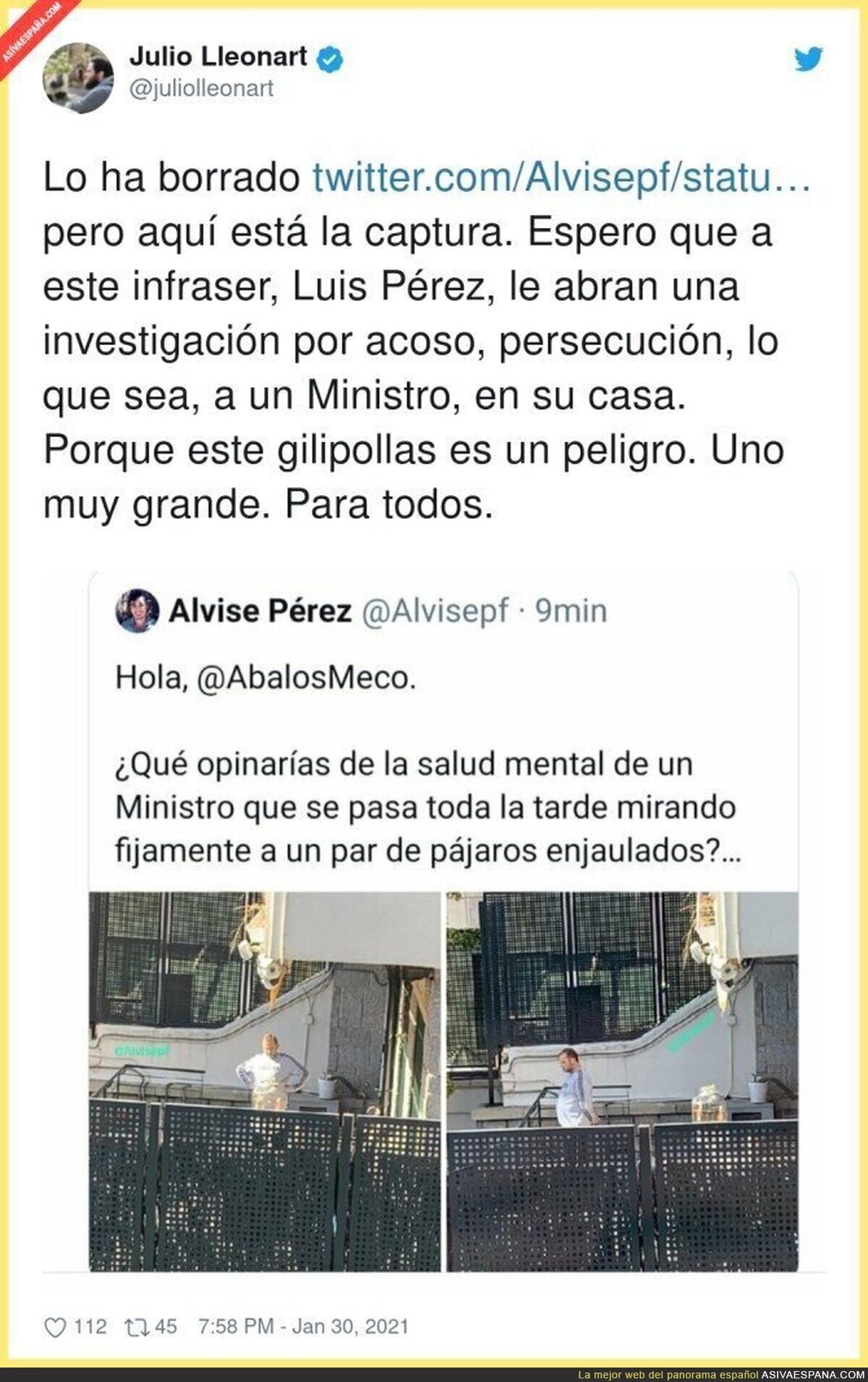 Alvise Pérez ha caído lo más bajo posible