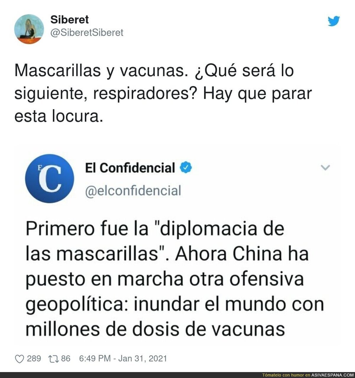 Los chinos quieren parar la pandemia, maldita sea