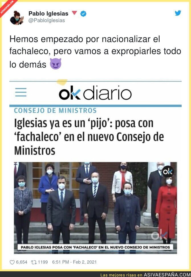 Pablo Iglesias Se Pasa Al Fachaleco