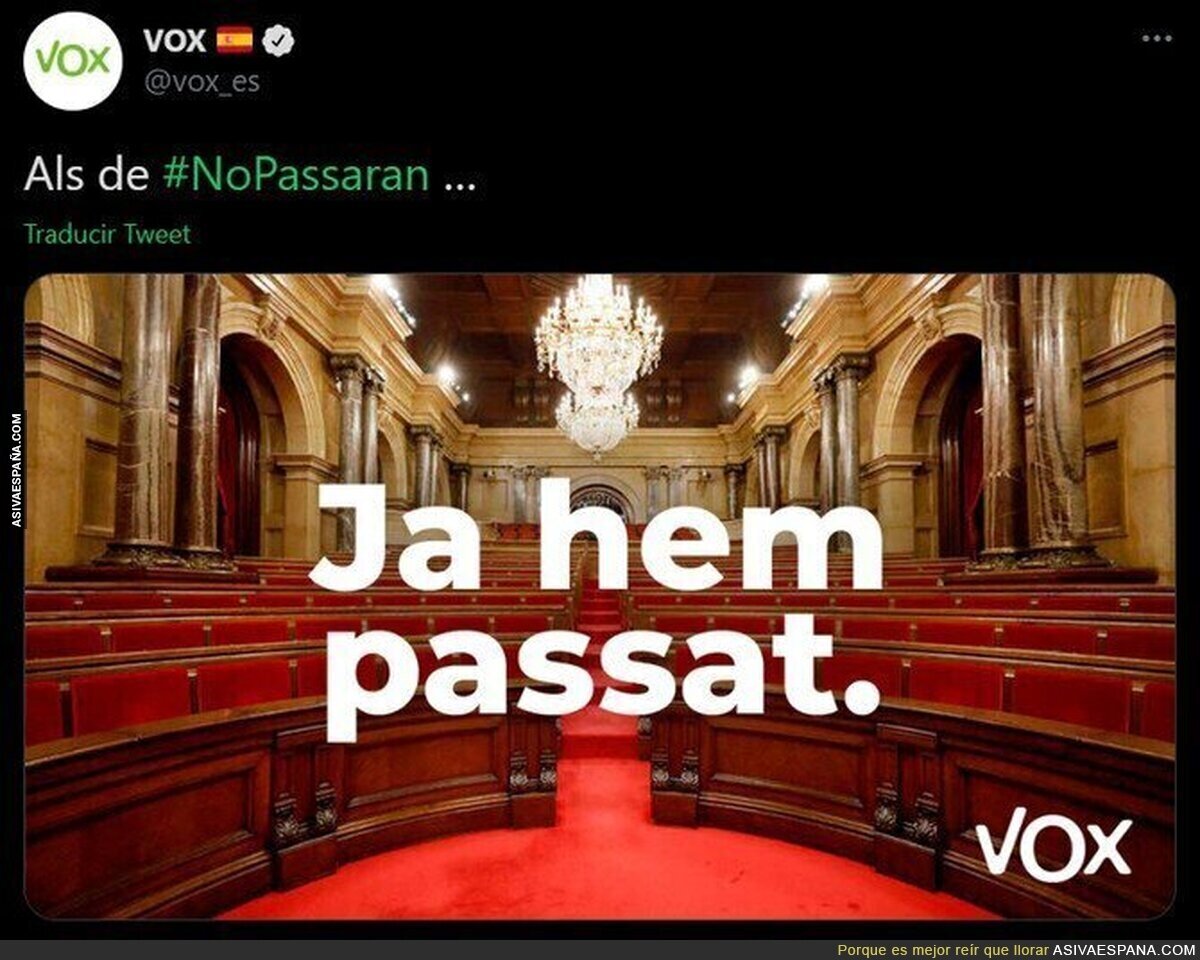 El fascismo de VOX aterriza en el Parlament de Catalunya