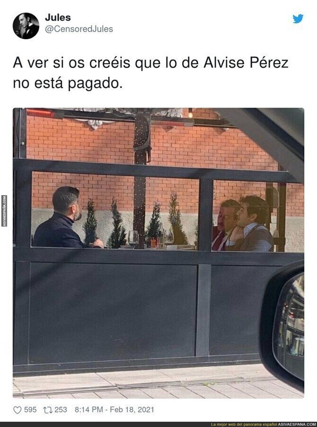 Alvise Pérez y la gran amistad que tiene detrás de todos sus bulos