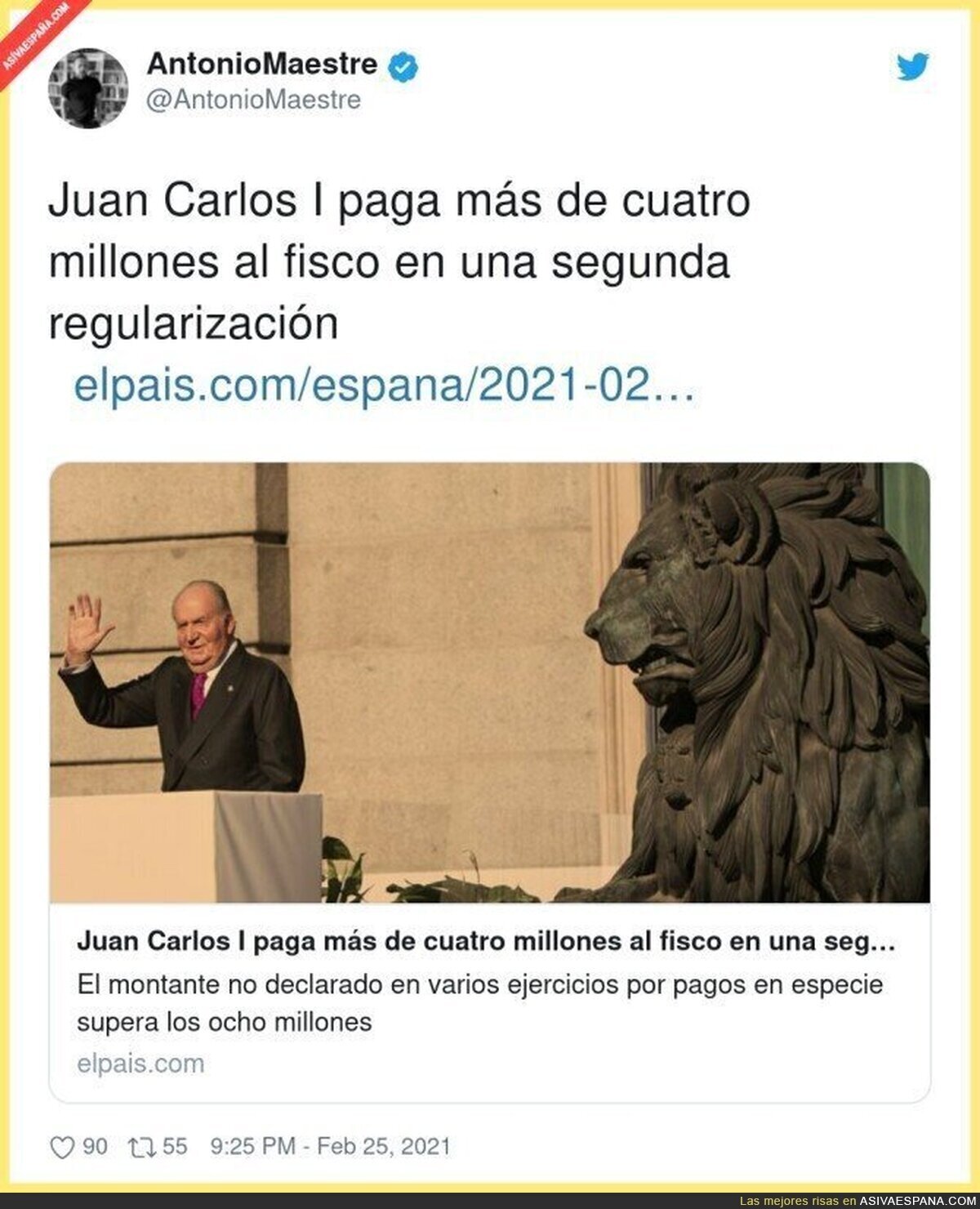 Menos mal que Juan Carlos tenía todo en regla...