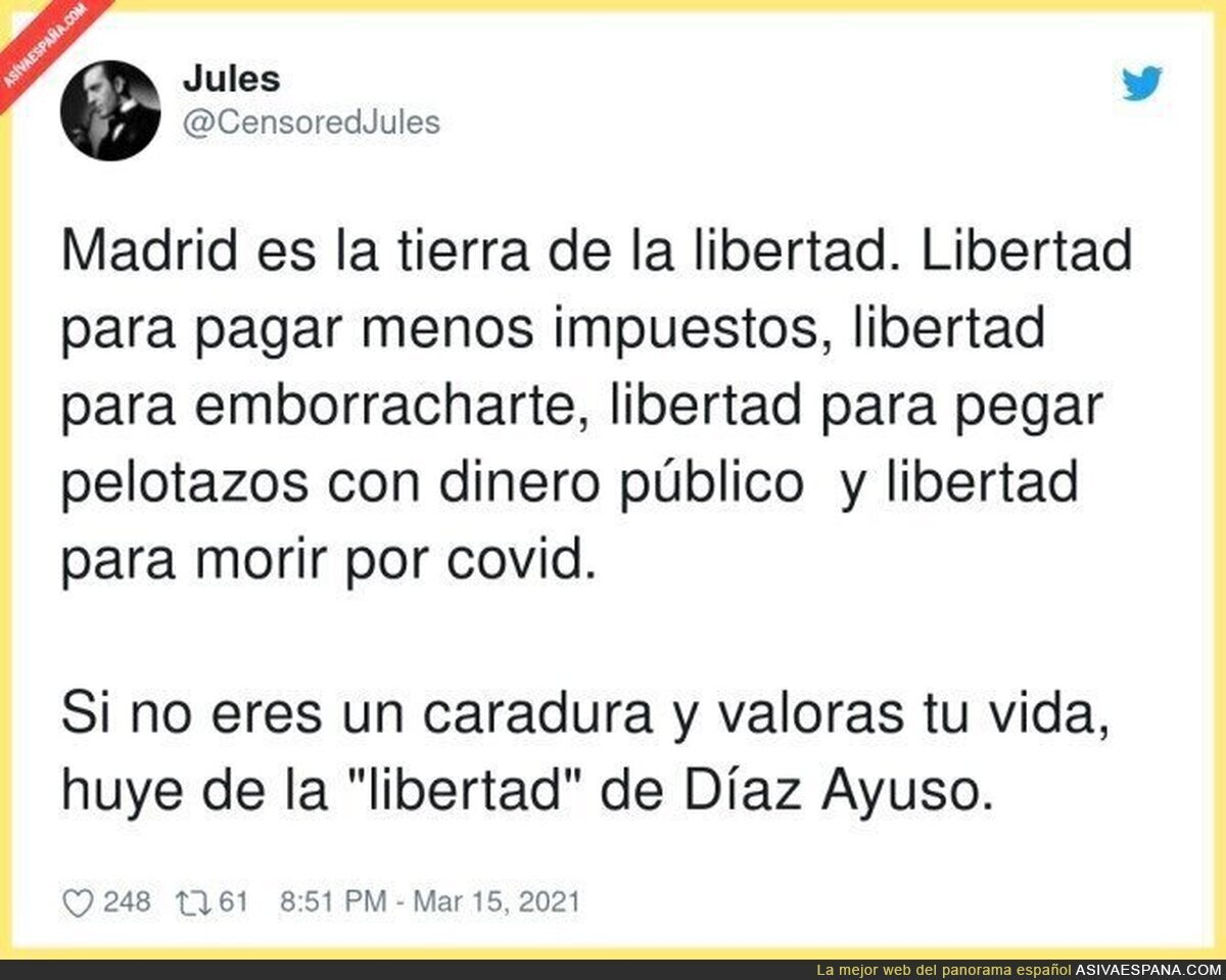 La libertad de Isabel Díaz Ayuso
