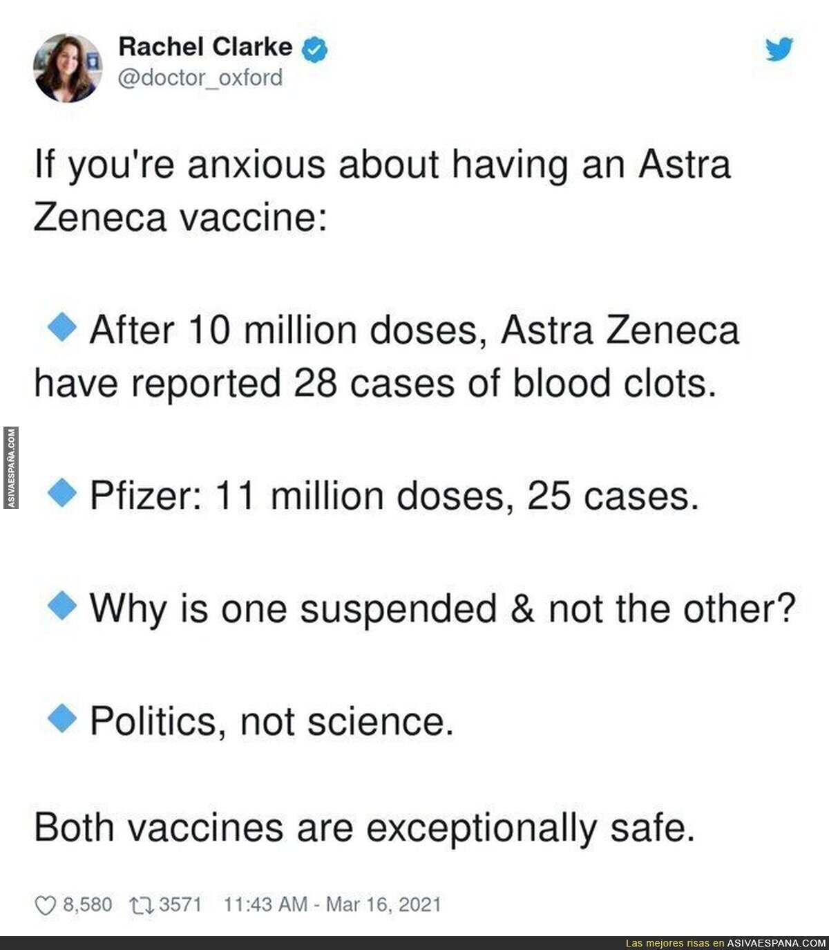 ¿Por qué se cancela una vacuna y no todas?