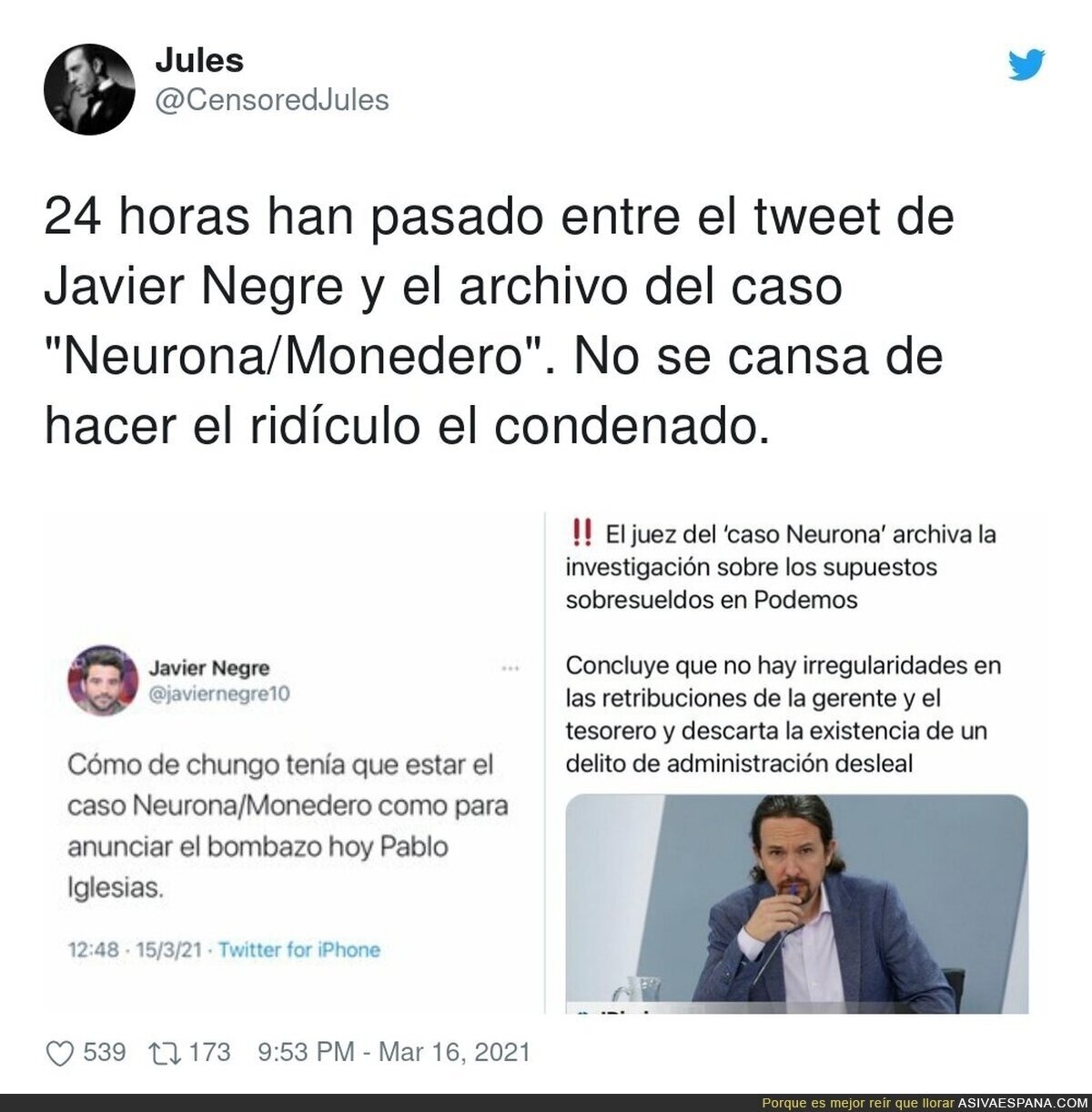 Un caso chunguísimo