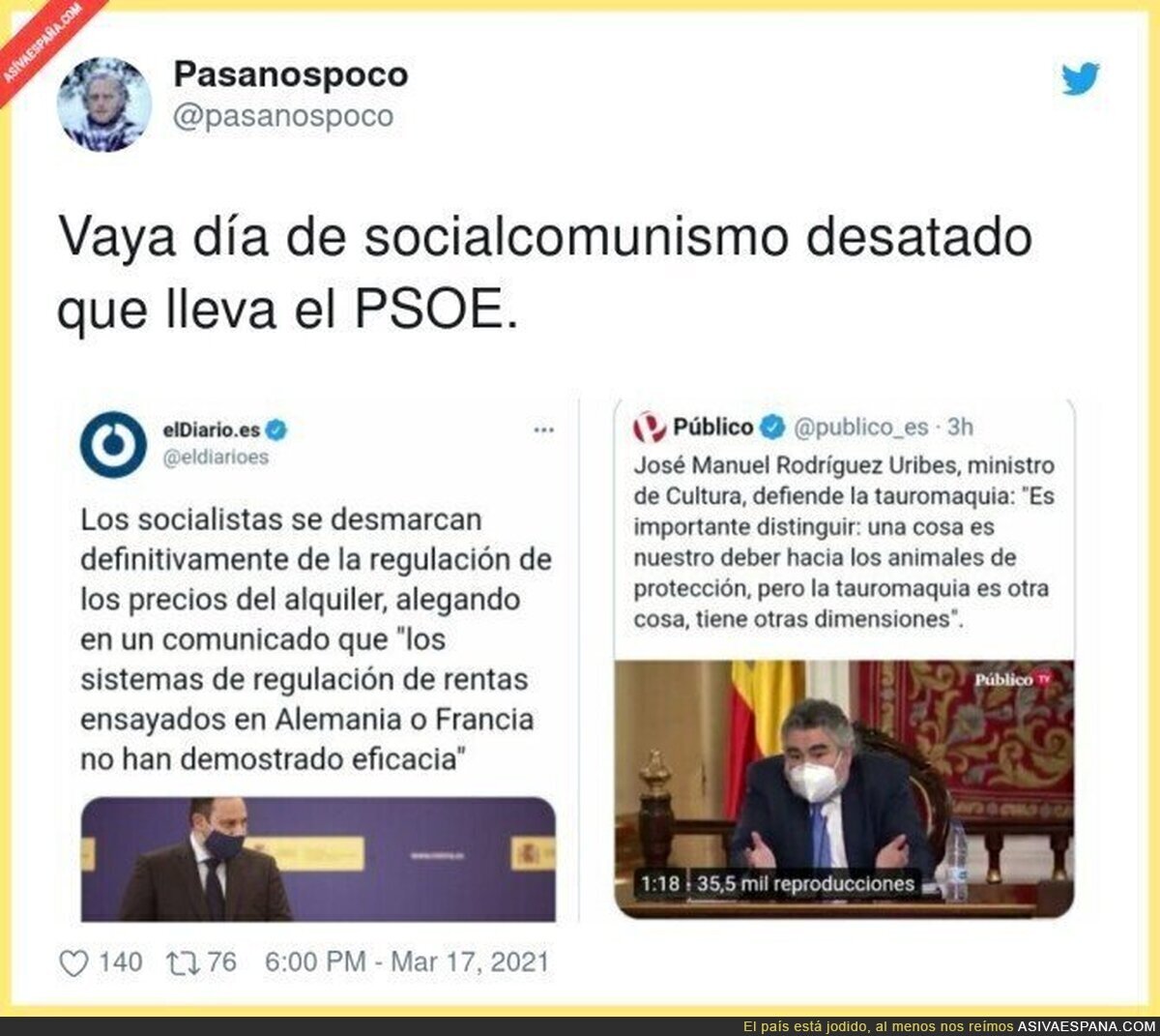 Que complicado es apoyar al PSOE desde hace años
