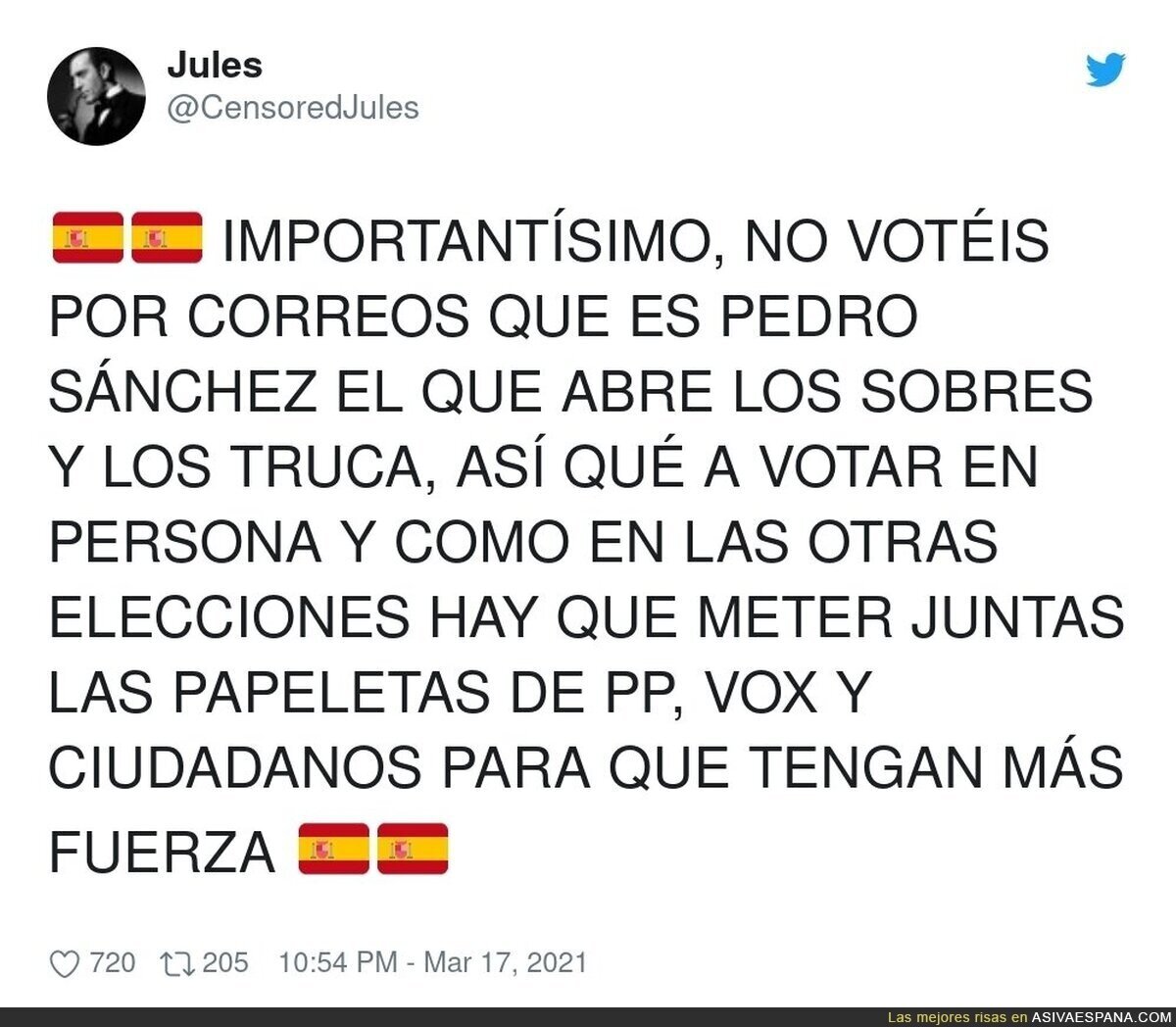 Un truqui para las elecciones