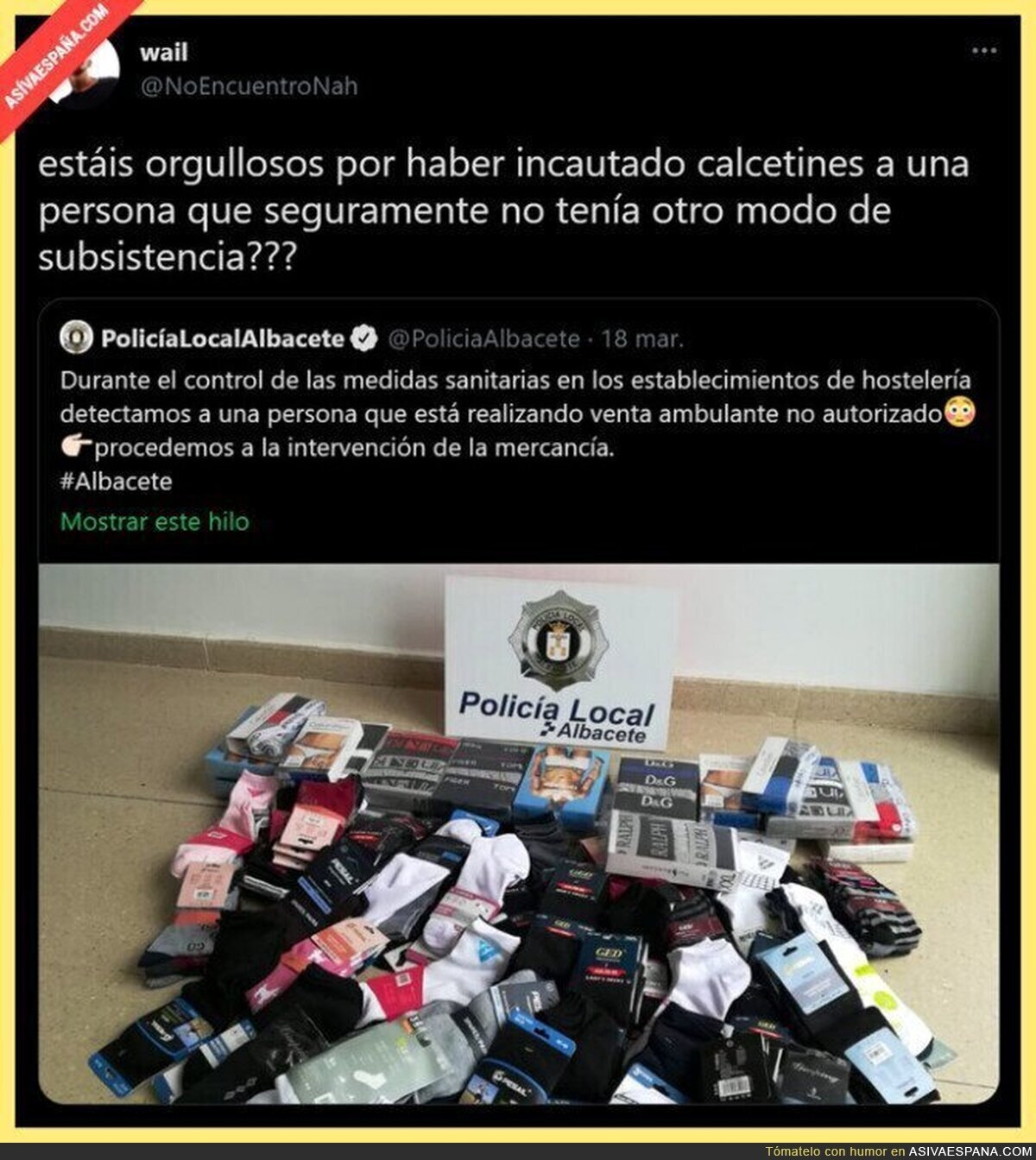 La gran incautación de la Policía Local de Albacete que es totalmente indignante