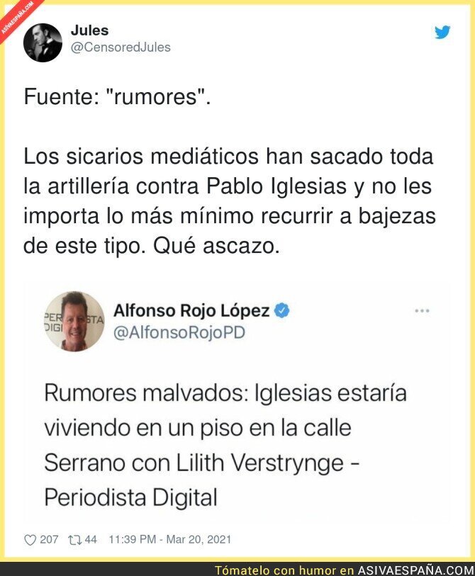 Así es el periodismo de Alfonso Rojo