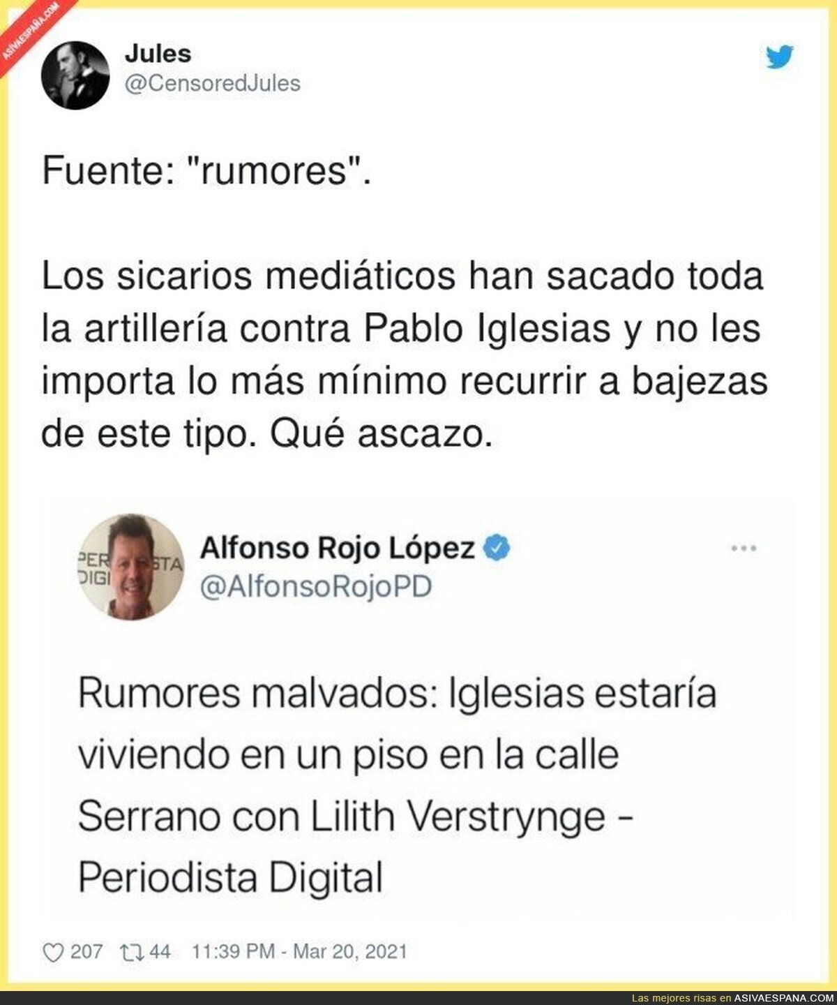 Así es el periodismo de Alfonso Rojo