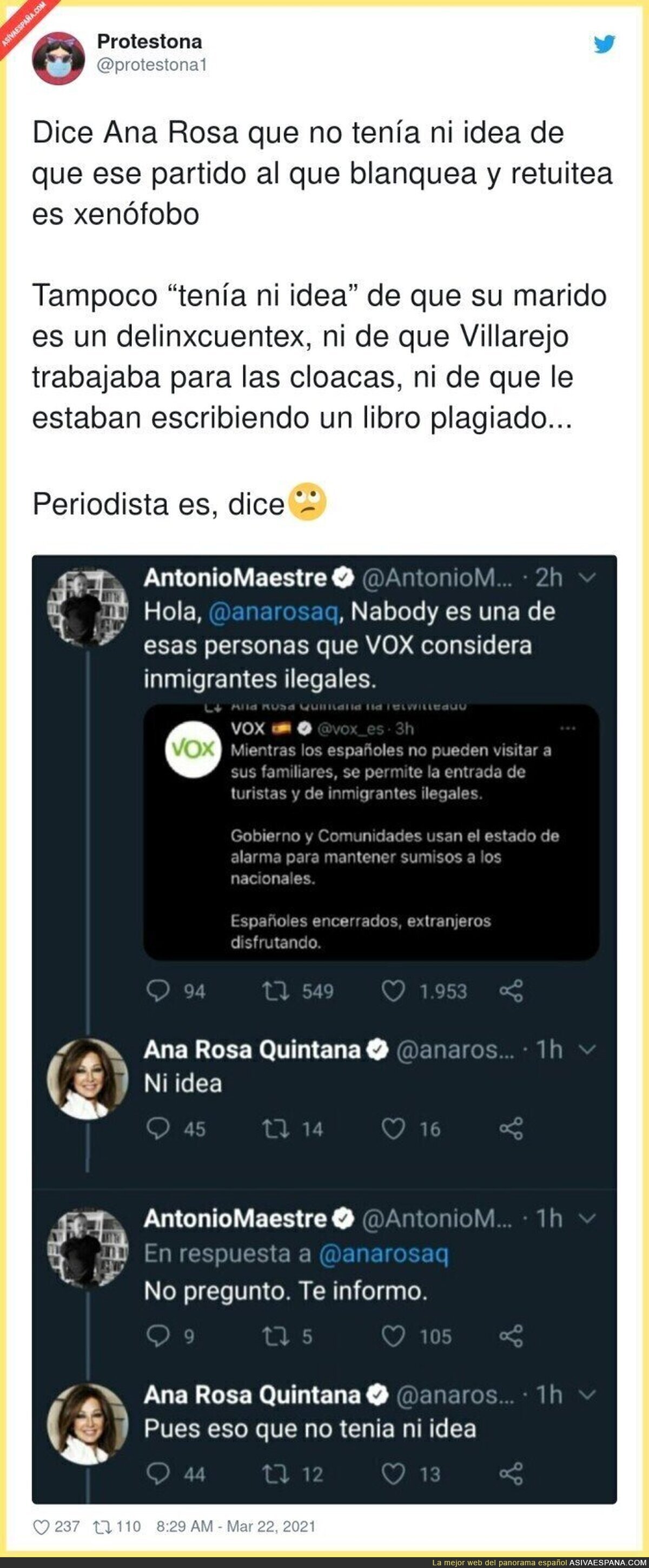 Este es el nivel de Ana Rosa Quintana