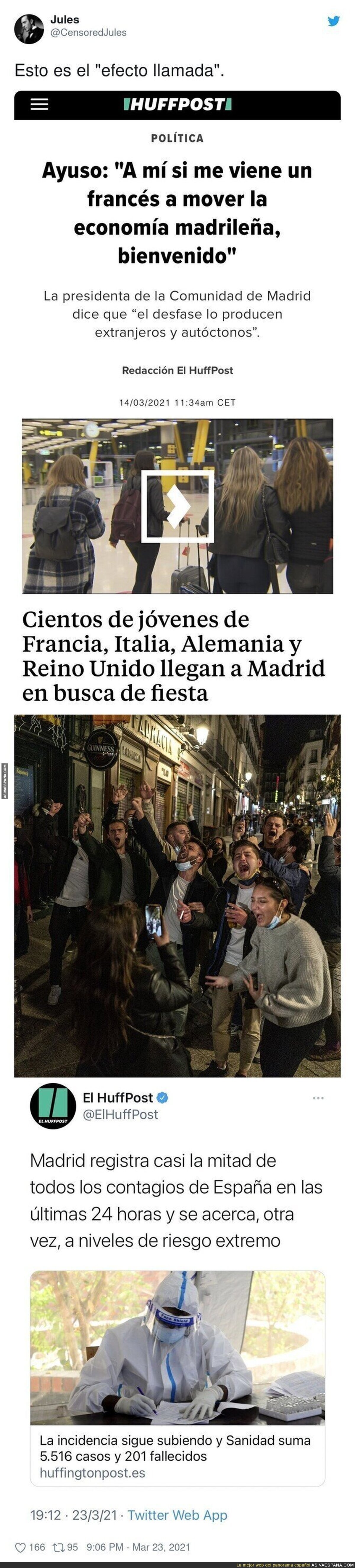 Así la ha liado Isabel Díaz Ayuso en Madrid trayendo turistas en plena pandemia