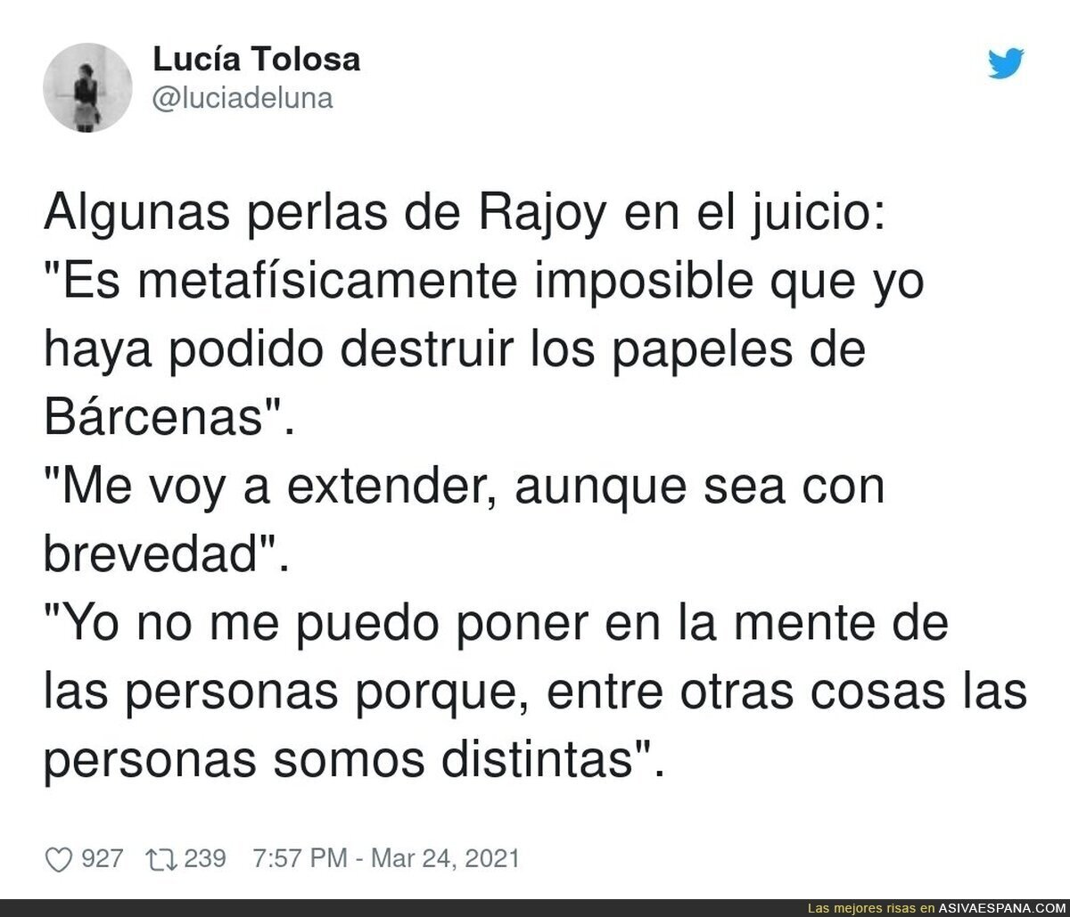 Gracias por tanto M. Rajoy